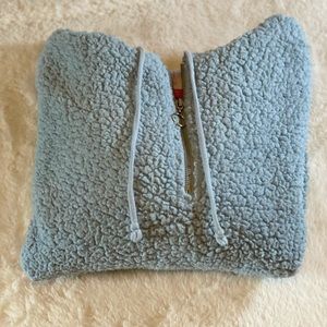 Xl youth target Sherpa light blue pullover